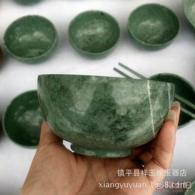 探寻天然之美 祥玉缘玉器店飘绿花碗与木纹碗的养生艺术